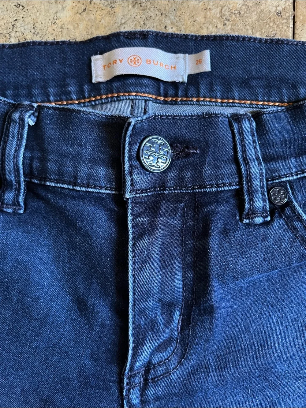 💕 $29 Bundled Tory Burch Dark Blue Skinny Legging Jeans